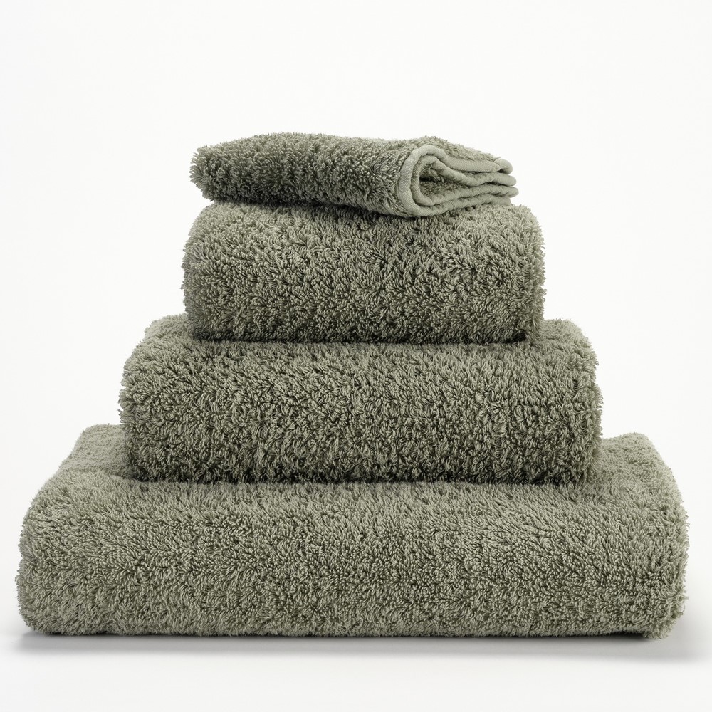 Super Pile Plain Bathroom Towels by Designer Abyss & Habidecor 277 in Laurel